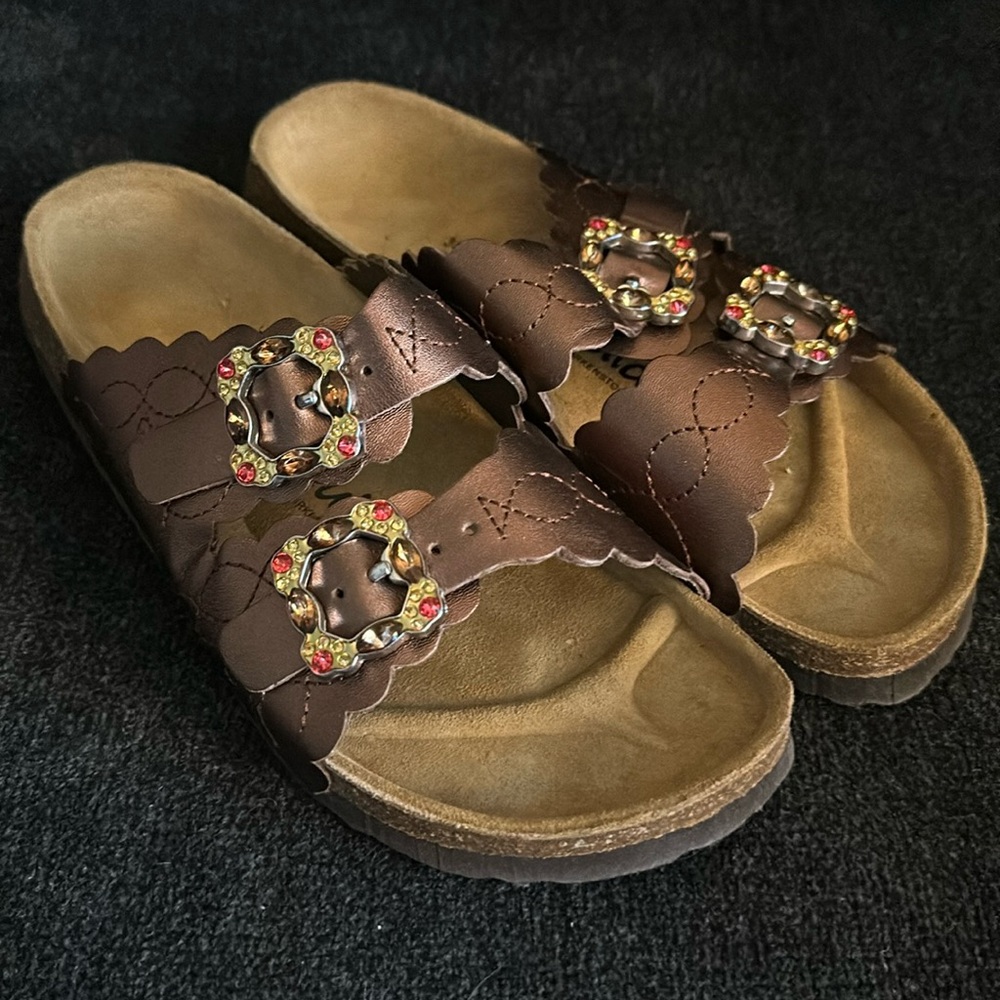 Birkenstock Betula with Pink Rhinestone Sz 7 or EU 38